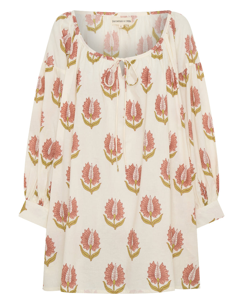 Ria Mini Dress ~ Strawberry Cream