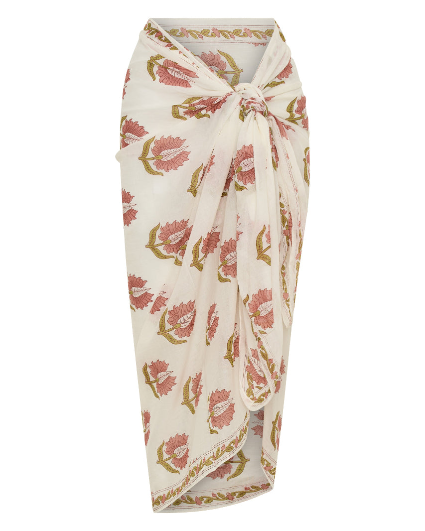 Ria Sarong ~ Strawberry Cream