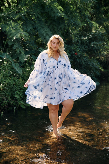 Kyra Midi Dress ~ Deep Sea
