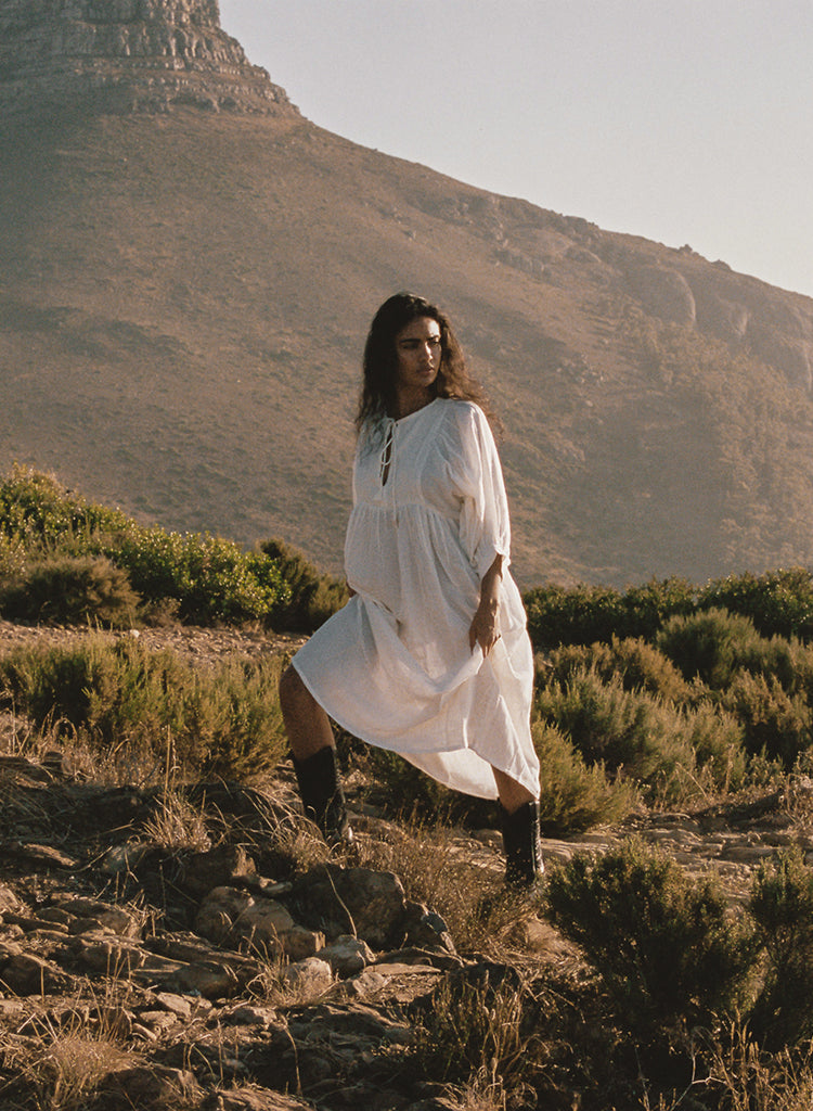 Kyra Maxi Dress ~  Azure