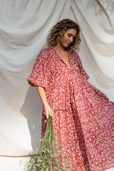 Kyra Midi Dress ~ Sumac