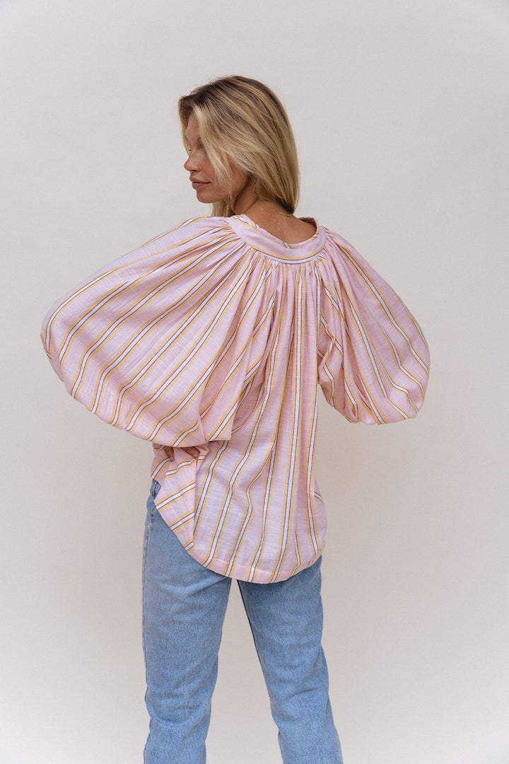 Poet Blouse ~ Pink Sorbet