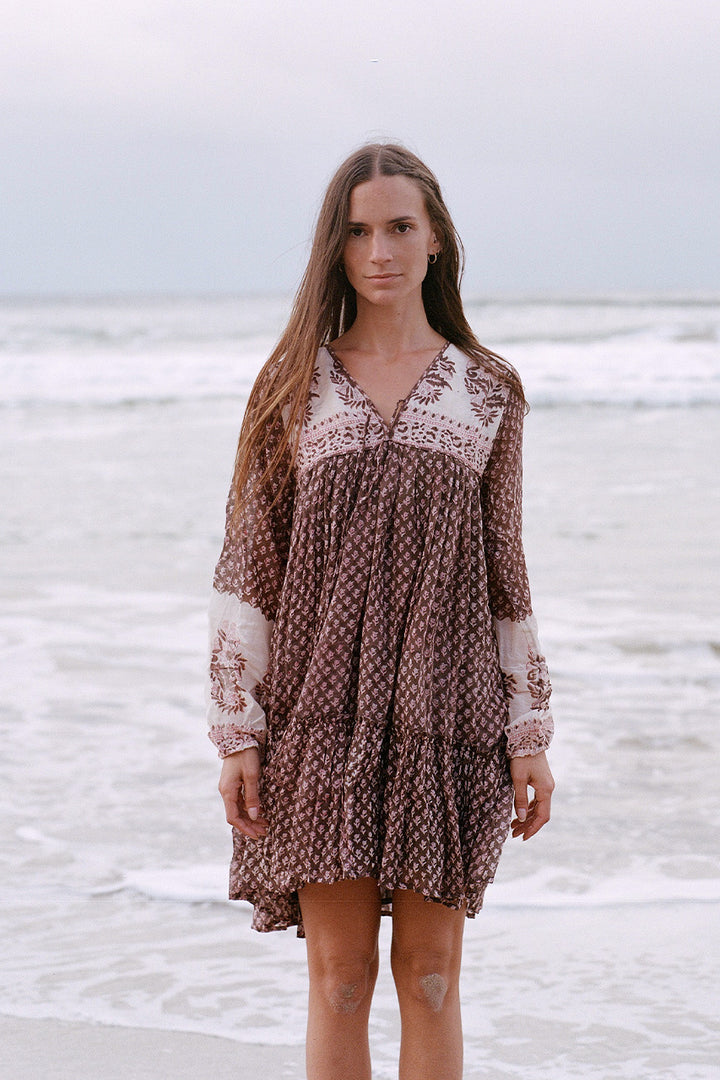 Rooh Mini Dress ~ Cacao