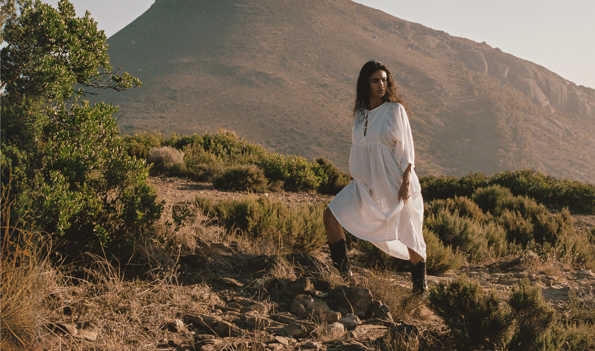 Kyra Maxi Dress ~  Azure