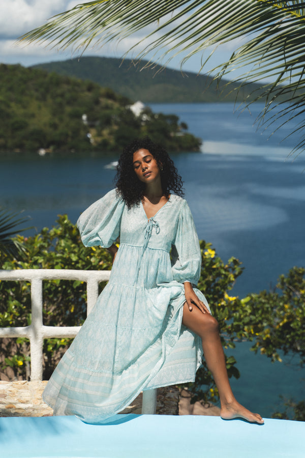 Jasmine Maxi Dress - Sea Mist