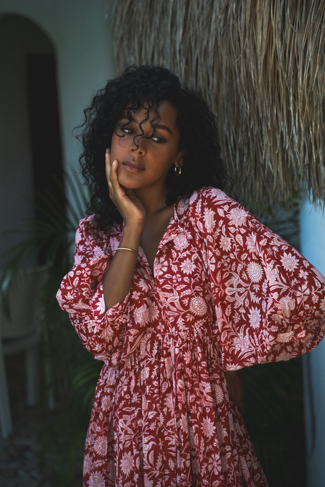 Kyra Midi Dress ~ Saffron