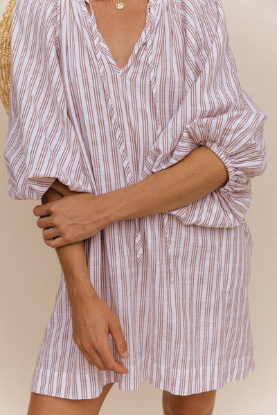 Poet Mini Dress ~ Vanilla