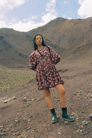 Anika Mini Dress ~ Pink Cosmos